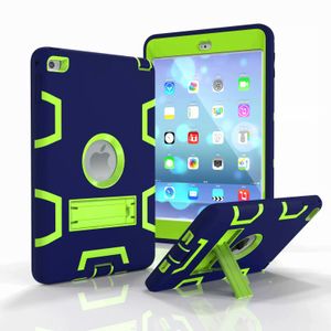 A Type Heavy Duty Shockproof Kickstand Hybrid Robot Case Cover for iPad MINI 1 2 3 4 5 100PCS/LOT