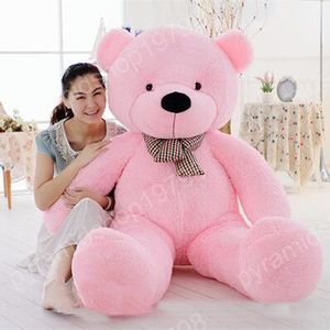 무료 배송 크기: 80cm TEDDY BEAR STUFFED LIGHT BROWN GIANT JUMBO