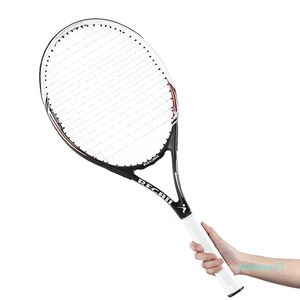 Partihandel-tennisracketar Training Competitive Tennis Racket Carbon Aluminium Alloy Racket Rackquets utrustade med påse