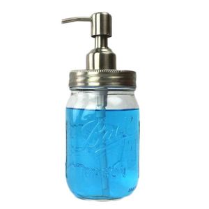 Bombas de sabão inoxidável com anéis de gola - 50pk- Bombas de substituição para frascos frascos de pedreiro ou outro DIY Soap Loção Dispenser Jars