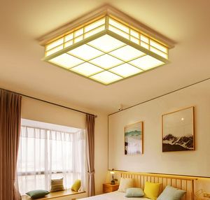 LED wood ceiling lamp Japan wooden light hotel home dinning room bedroom restaurant acrylic panel ceiling lighting MYY