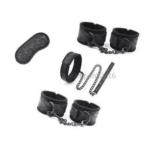 Bondage Fessel Schwamm Handschellen Handgelenk Fußfesseln Halsband Leine Set Fancy Toy neu AU65