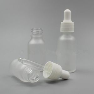 Пустой многоразового использования Frost Glass E-жидкость Капельницы Бутылки Масло Piepette капельницы Контейнер 5 мл 10 мл 15 мл 20 мл F1776