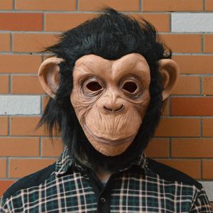 Halloween Mask :Lovely Big Ear Diamond Full Face latex Monkey Mask environment-friendly For Halloween Cosplay Party