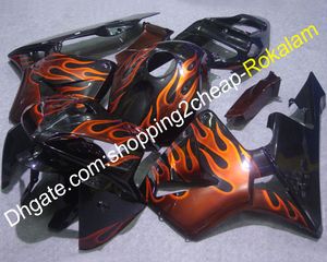 Verkleidungen für Honda CBR600RR F5 2005 2006 CBR-600 RR 05 06 CBR600 600RR Orange Flame Black Bodywork Komplettverkleidung (Spritzguss)