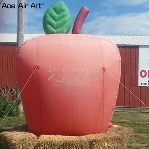 Modelo de fruta personalizado inflável maçã melancia tomate fazenda comercial show balão de publicidade com ventilador grátis