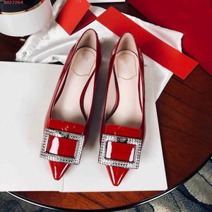 Hot Sale-2019 new European and american style Elegant style The latest style of high heels women dress shoes There's red and black