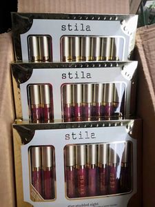 DHL GRATIS stjärnspäckade åtta Stay All Days Liquid läppglans set 8st/ låda Long Lasting Creamy Shimmer Lipstick dropshipping