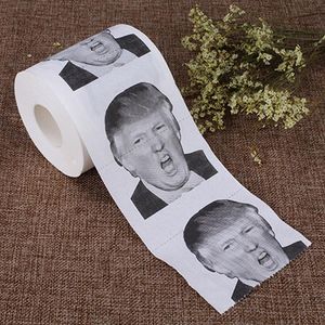 Trump Toilet Paper Promotion Double Layer Trump Humour Toilet Paper Roll Novelty Funny Printing Customizable DH0708