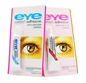 Adhesivo EyeLash Pegamento para pestañas en blanco y negro Maquillaje a prueba de agua Pestañas postizas Adhesivos Extensión encolada BUENO