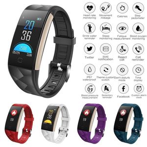 T20 smart armband blodtryck blod syre hjärtfrekvens monitor smart watch fitness tracker sova vattentät armbandsur för iphone android