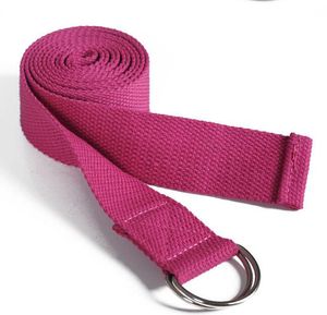 Yoga Resistance Bands Women D-Ring Yoga Stretch Strap 183CM Adjustable Waist Leg Fitness Belt Exercise Gym Rope cotton tension belt