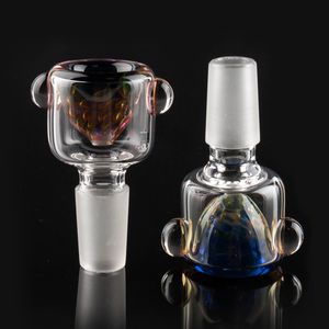 Fancy 14mm 18mm 18mm tigela machos peças de vidro tigelas fumantes ervas secas para cachimbos de água bongues plataforma de água