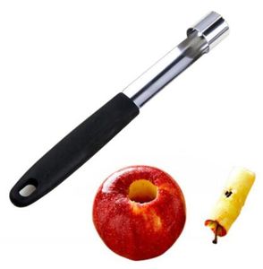 Aço inoxidável novo núcleo removedor Fruit Corer Pear Fácil torção PP Handle Kitchen Ferramenta Gadget