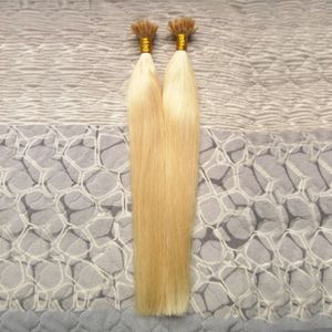 613 Bleach Blonde Virgin Brasilianisches Haar Keratin Nagel U TIP Echthaarverlängerungen 1G/S Keratin Stick Tip Haarverlängerungen