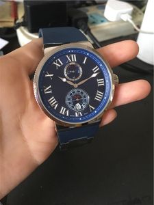 Vendita calda Orologi maschili orologio da uomo in gomma blu orologio da polso meccanico stile automatico 030