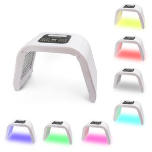 Macchina per terapia LED pieghevole a 7 colori Ringiovanimento della pelle Maschera per il viso Rimozione dell'acne Dispositivo antirughe Spa Photon