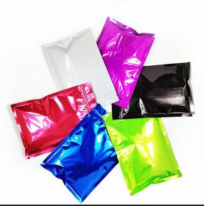 6x8 cm Piccola cerniera sacchetti di stoccaggio di cibo richiudibile Poly Plastica Packaging Sacchetto Polopianchi a prova di odore riciclabile per spezie snack