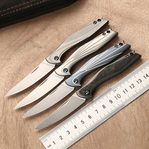 Green Thorn 2019 Original Pocket Knife M390 BLADE PASKET TITANIUM 3D HANDLA Camping utomhus fruktkniv Fick Knife EDC Tool Christmas Gift