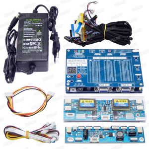 Freeshipping T-V18 Ferramenta de Teste para Painel LED LCD Screen Tester Suporte 7-84 Polegadas + Tensão Transformador Board + 14 PCS LVDS