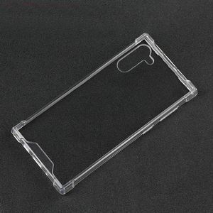 Fit à prova de choque Limpar Transparente PC Voltar TPU Bumper zero Proteção Case Capa para Samsung Galaxy Note 10+ 5G plus, 10 Lite A81 M60S