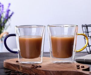 Tazza di caffè in vetro resistente a doppio calore