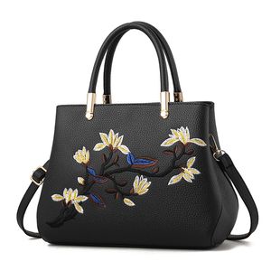 HBP Women Handbags Pure Pu Leather Totes Bag Bag Topproidery Crossbodybag Counter Counter Bags Lady Handbag Black