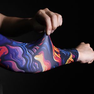 Fashion- Tamporary Charm UV Arm Sleeves Skull Theme Fake Tattoo Arm Warmers Basketball UV Protective Sleeves