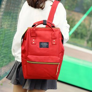 new 11 color fashion cross-body backpack is pure color college style students schoolbag handbag Travel bag