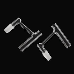 Smoking Accessories Quartz Finger Banger 10mm 14mm 18mm Male Female 45 90 Joints Nails bottom with hold for glass bong dab rigs