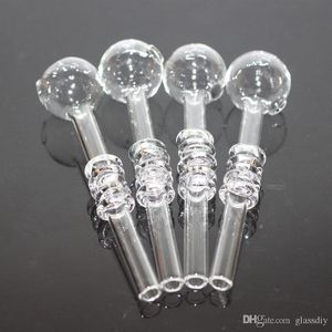 5 Inch Clear Great Pyrex Glass Oil Burner Bong Water Pipes with different colored balancer for smoking