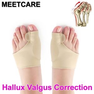 Bunion Gel Socks Ärm Hallux Valgus Device Foot Pain Lower Feet Care Silicon Orthotics Thumb Överlappande Stor Toes Correction