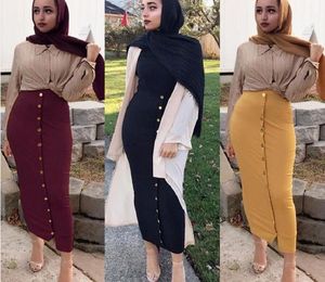 Fashion Multicolor Instagram för skinnkjolar med stickad tät midja kjolbyxor