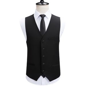 새로운 Royal Bluetweed Vest 브랜드 양복 조끼 슬림 한 접합 백 신랑 조끼 커스텀 남자 드레스 정장 복수