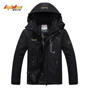 Winter Jacket Coats Men Casual Thick Velvet Warm Coat Thermal Windproof Windbreaker Hood Military Jackets Men Outwear Down Parka