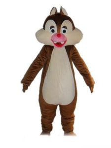 2019 Factory hot new a brown chipmunk mascot costume with a red mouth for adult to wear