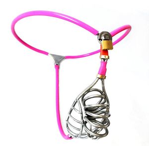 Male Chastity Belt device Hollow cage mens light Invisible chastity lock #R45