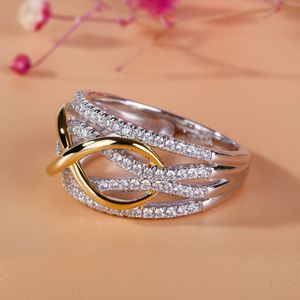 Anelli in argento sterling massiccio 925 per le donne Numero scavato 8 Gioielli Infinity Love Regalo di San Valentino3044