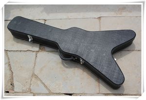 Flying V Black Hardcase for Special Electric Guitar,the color can be customized as your request