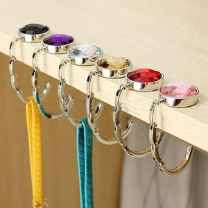 Metal dobrado Hook bolsa portátil gancho Rodada Shell Hanger para o saco Home Office Table Hooks HHA1122