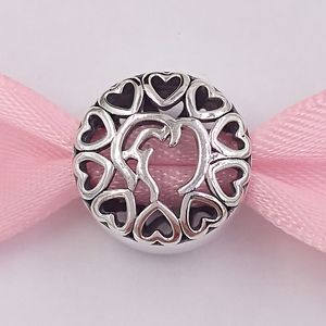 Authentic 925 Sterling Silver Beads Arabic Love Charms Passar European Pandora Style Jewelry Armelets Halsband 796257