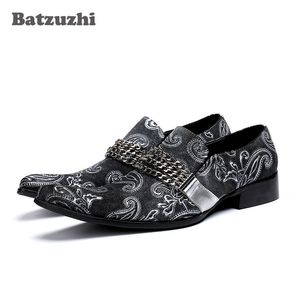 Batzuzhiイタリアンタイプ手作り男性の靴男性のパーティーと結婚式のビジネスシューズのためのZapatos Hombreフォーマルレザードレスシューズ、46