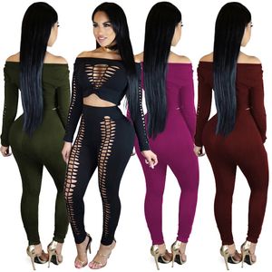 Pants Europe United States fashion solid color hedging head long collar T-shirt high waist trousers Support mixed batch