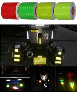 10CM*45M Car Van Schoolbus Decoratiive Sticker High Light PVC Reflective Self-adhesive Tape Road Traffic Warning Sign Highlight Safety Tapes