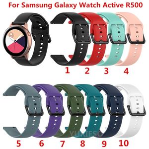 20 мм силиконовый ремешок для часов для Samsung Galaxy Watch Active R500 42 мм Gear S2 Sport Huami Amazfit BIP Ticwatch 2 сменный браслет ремешок ремешок