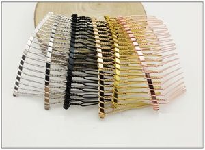 Metal Blank Hair Comb DIY Bridal Comb Silver Gold Twisted Wire Comb Wedding Veil Hairs Accessory