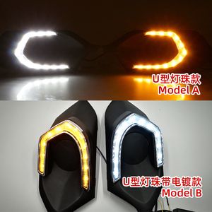 1 Pair Turn Signal Light style relay LED CAR DRL Daytime running lights for Mitsubishi Pajero Sport 2016 2017 2018 2019