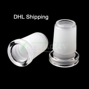 Transporte dhl!!! Adaptadores conversores de vidro fêmea 10 mm para macho 14 mm, fêmea 14 mm para macho 18 mm Mini adaptador para cachimbos de água de vidro Rigs