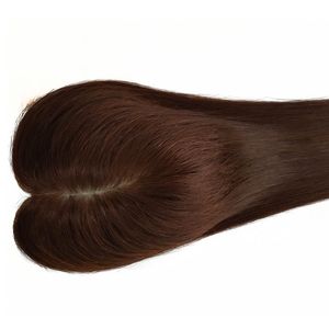 Brazilian Virgin Human Hair 6*12 Hair Toupee Hair Extensions Natural Color, Brown Color, 3pcs one Lot, free shipping
