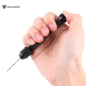 Freeshipping Micro-Drill Hss Twist Drill Bits Set W/ Aluminum Hand Drill Keyless Chuck For Electronics Crafts Jewelry Watch Making